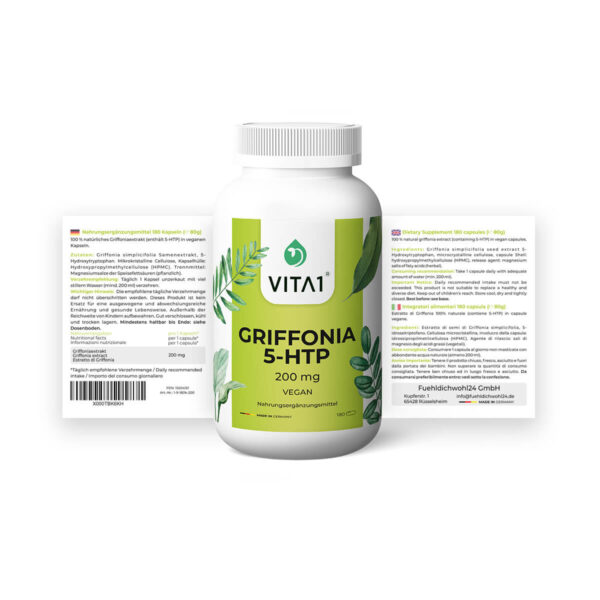 vita1 griffonia 5 htp 180 capsules 200 mg 5